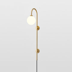Globe Messing Wandlamp -
