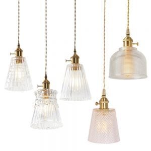 decorative glass pendant lamp